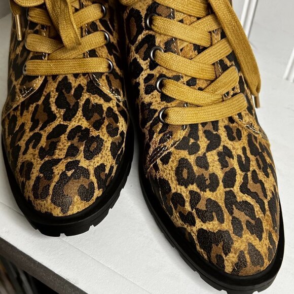 Lucky Brand Jacenia Ankle Boots Leopard/Natural Size 8.5 - Picture 4 of 7